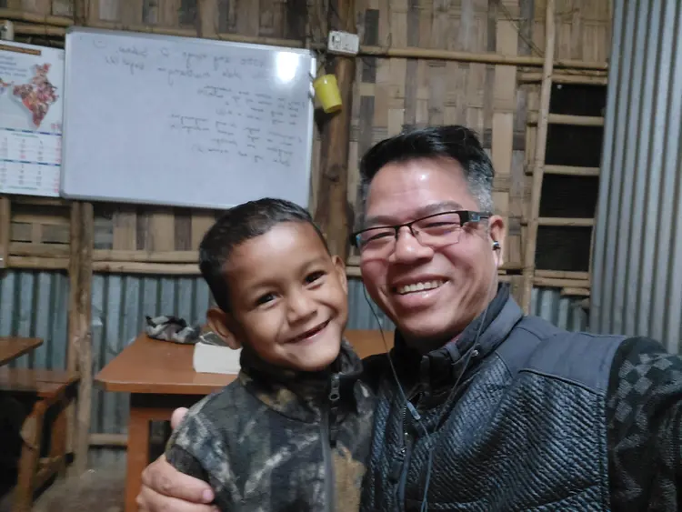 The lovely boy, Caleb Reang's father pass away when Caleb was only 3 month. 